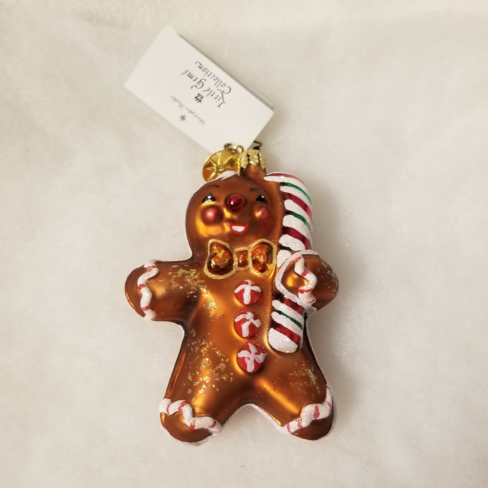 *NEW* Christopher Radko Ginger Man 2002 Ornament. Little Gems Collection.